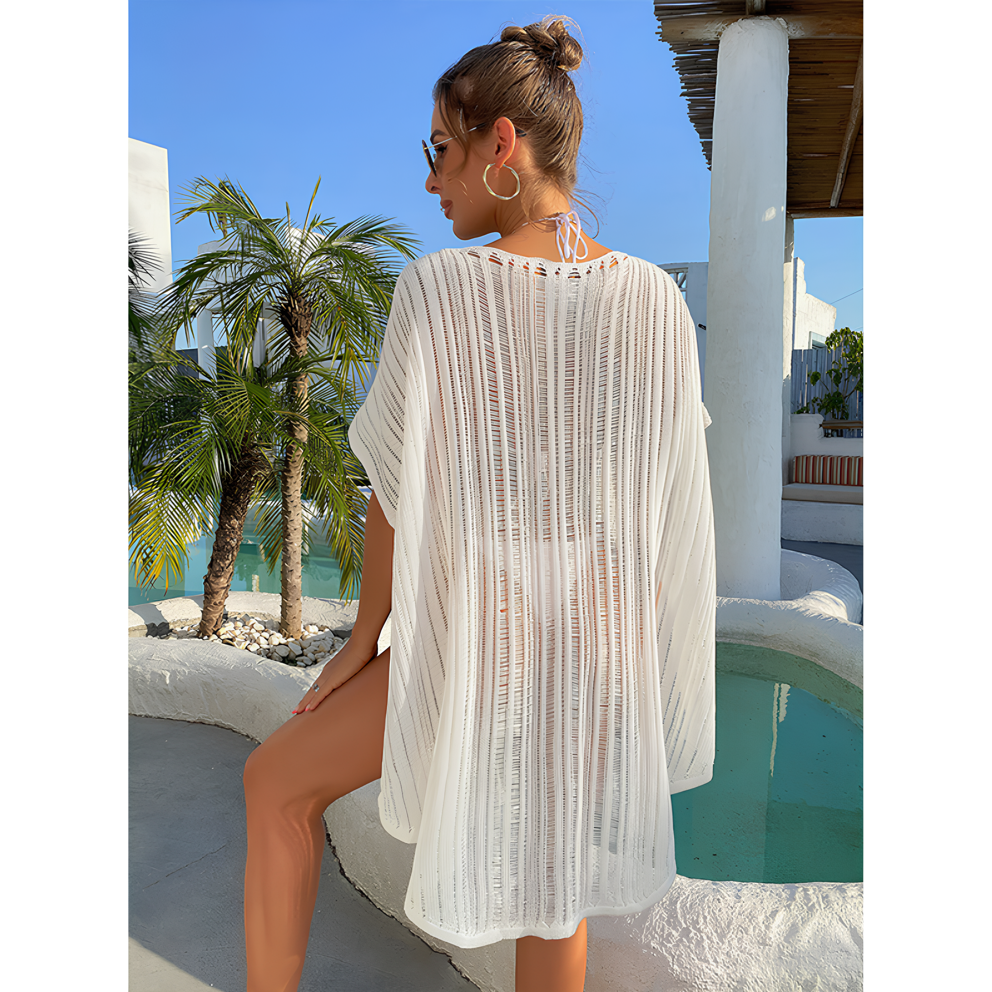 Elara Voile Beach Dress