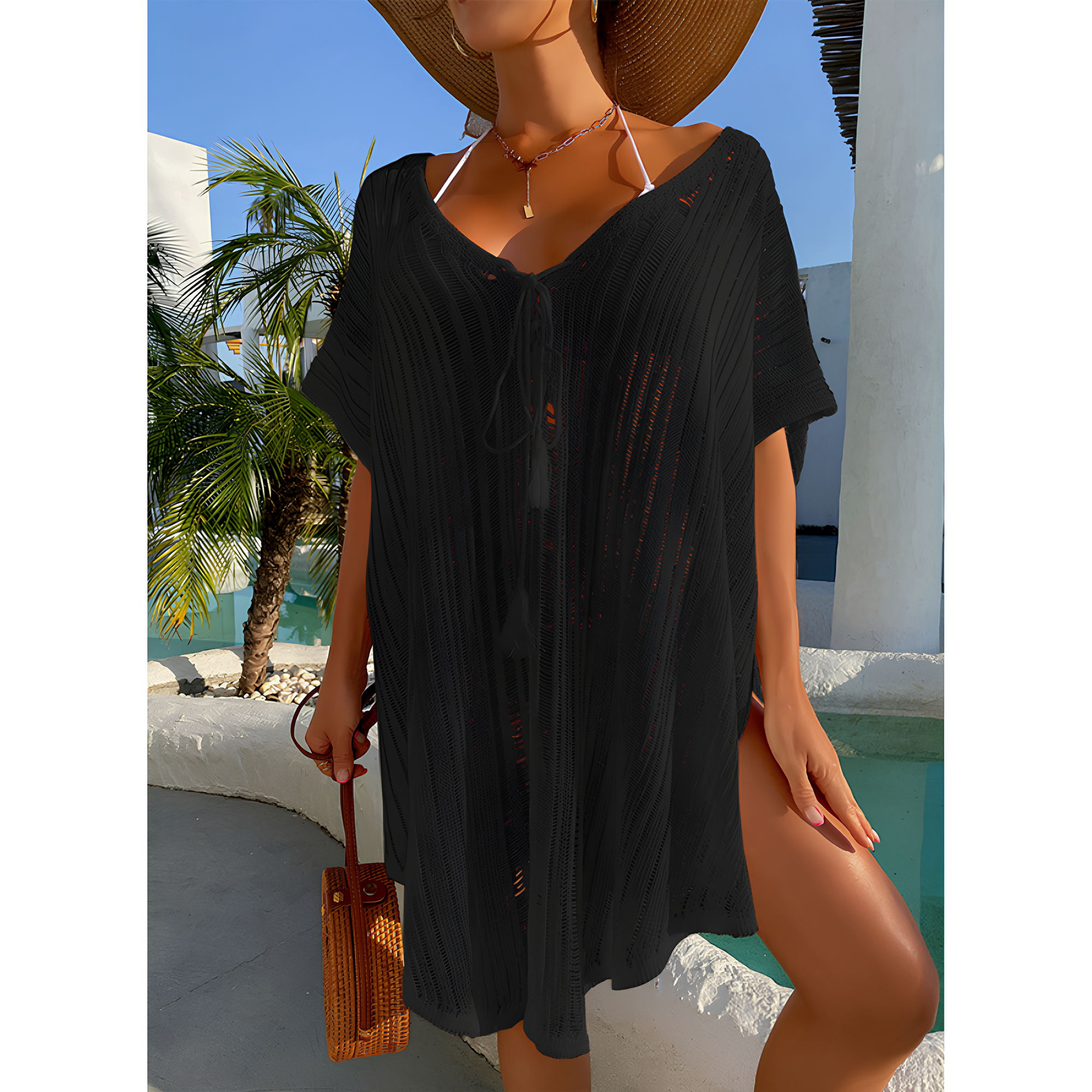 Elara Voile Beach Dress