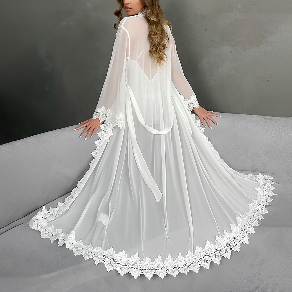 Muse Bianca Satin Nightdress Set