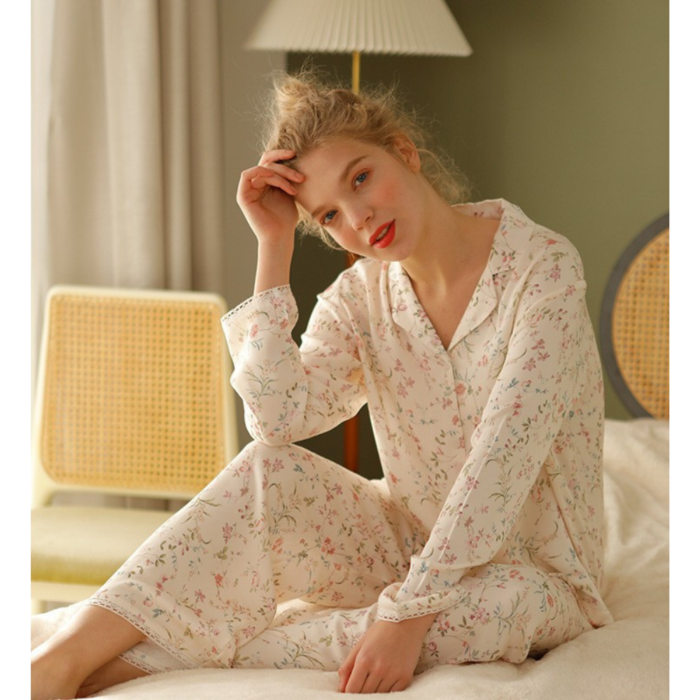 Flora Luxe Viscose Pyjama Set