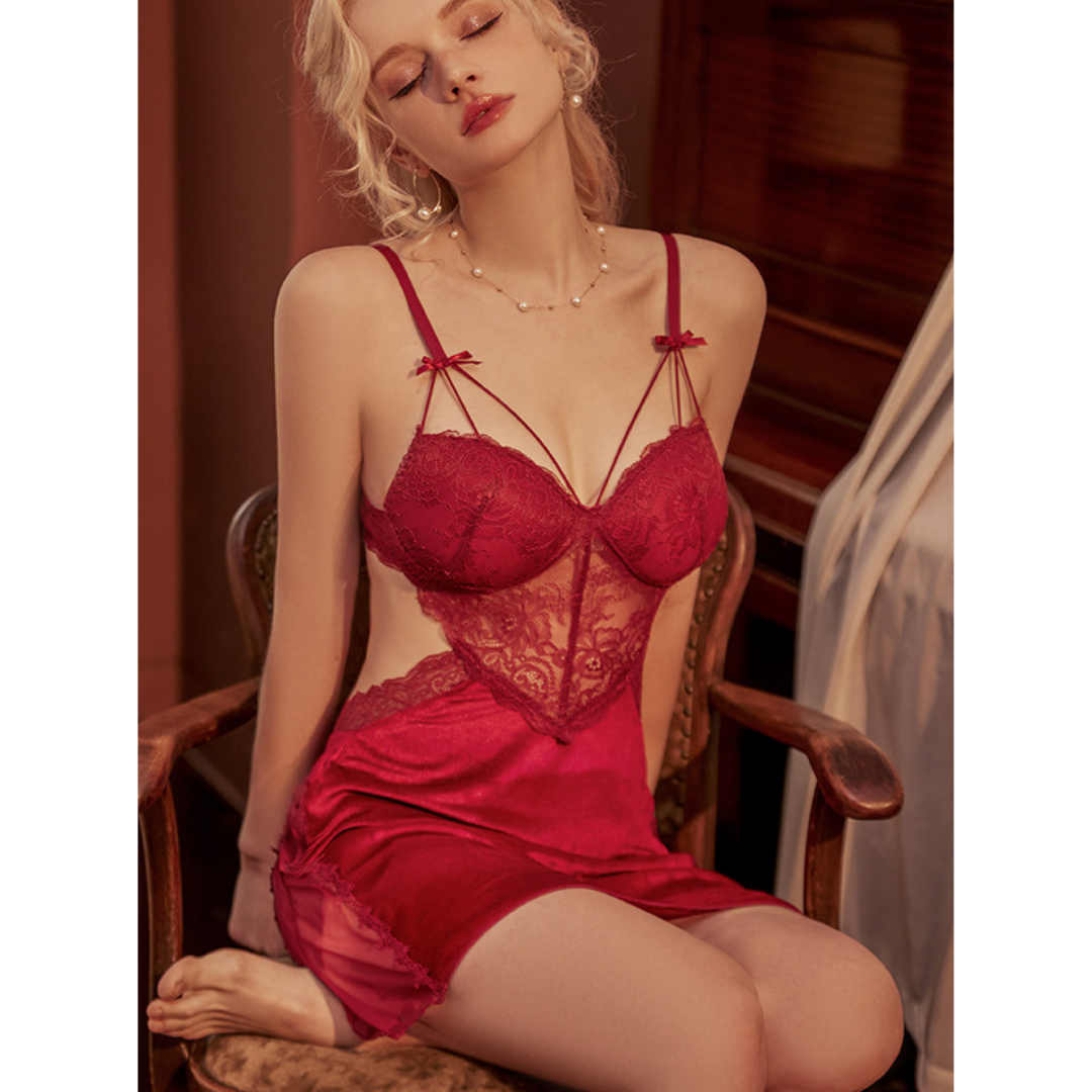 Petite Nuit Satin Nightdress Set