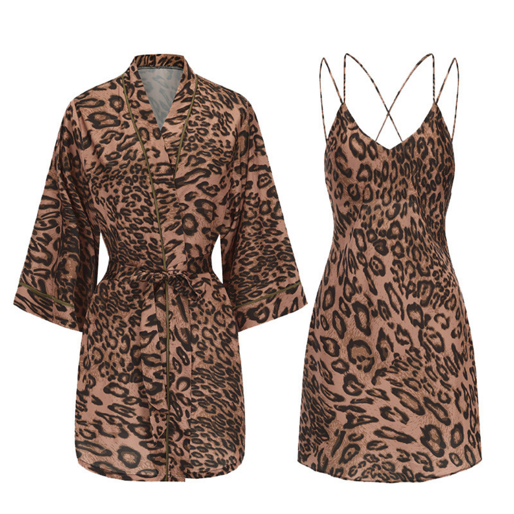 Carmen Sauvage Leopard Nightdress Set