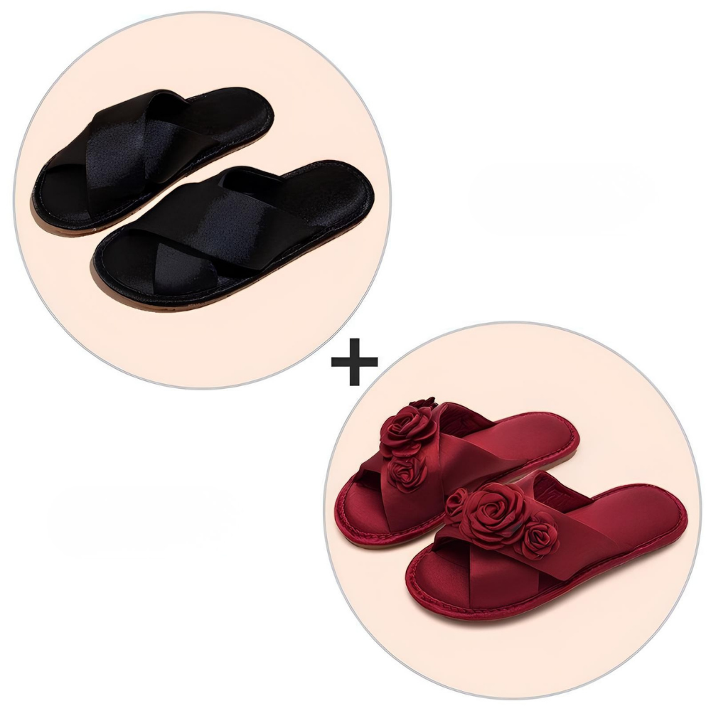 Luxe Satin Couple Slippers