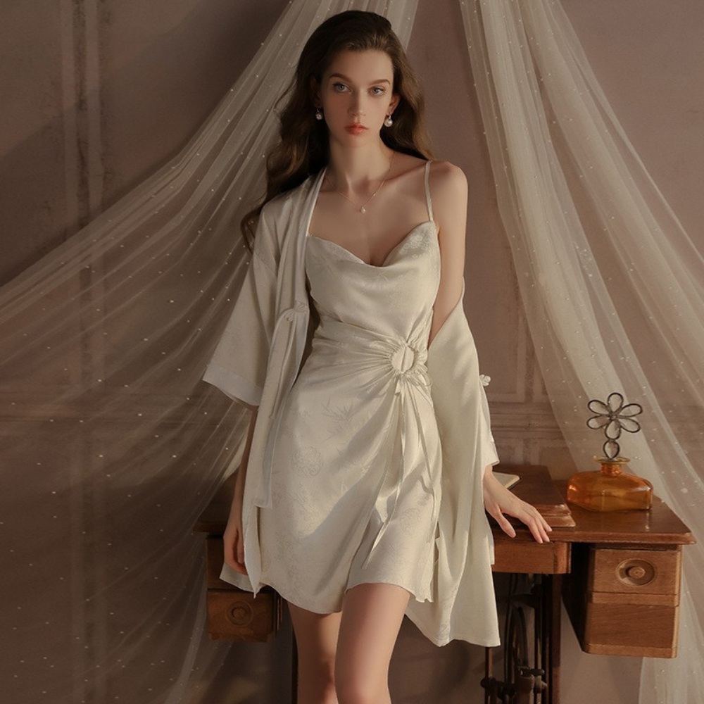 Jolie Enchantée Satin Nightdress Set