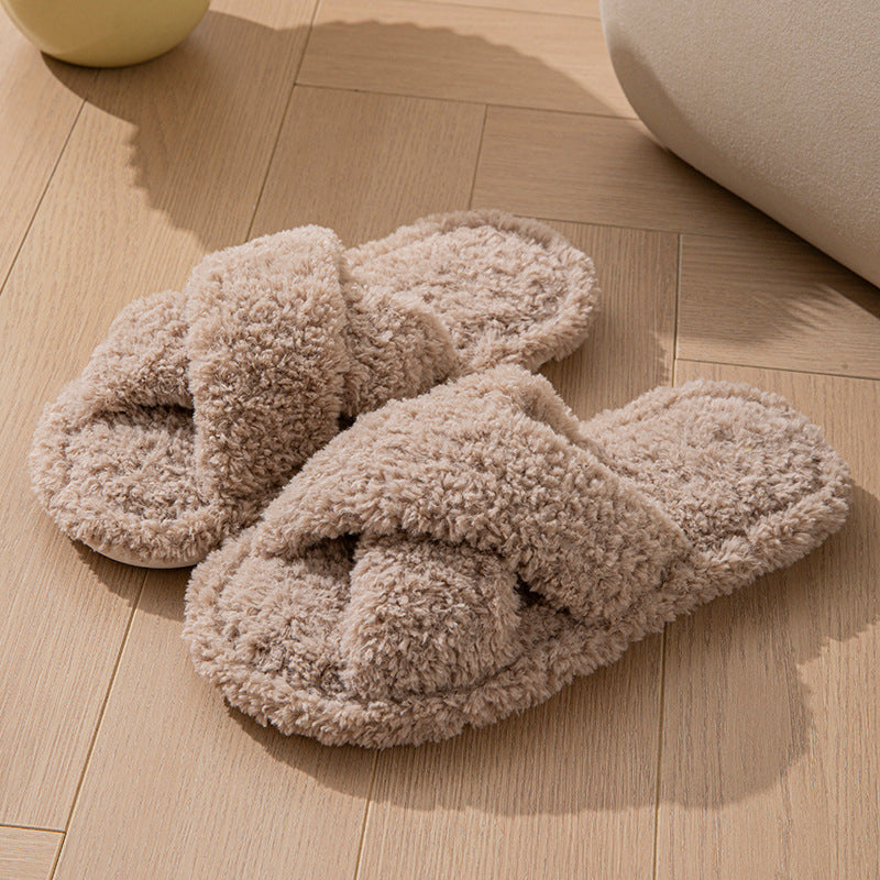 Lambskin Plush Home Slippers