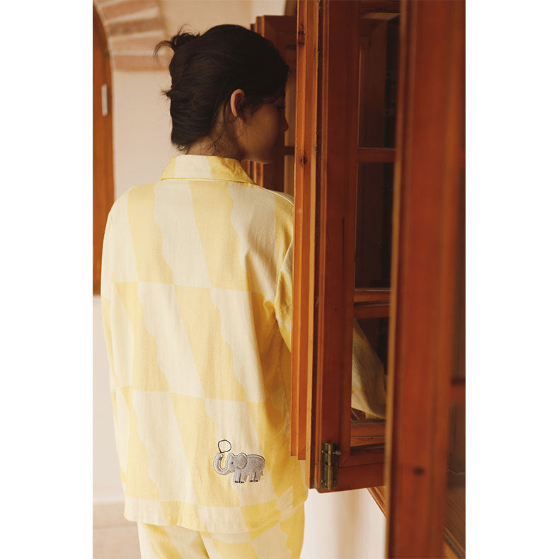 Savanna Gold Cotton Pyjama Set