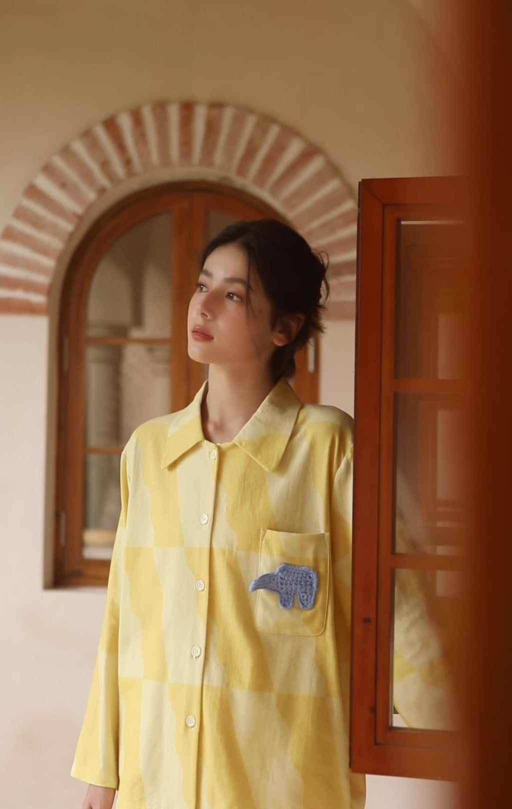 Savanna Gold Cotton Pyjama Set