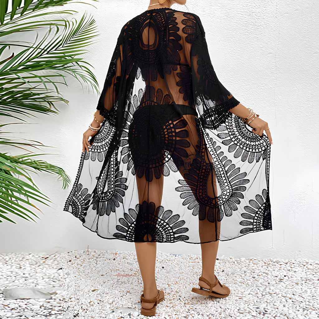 Luxe Leaf Kimono