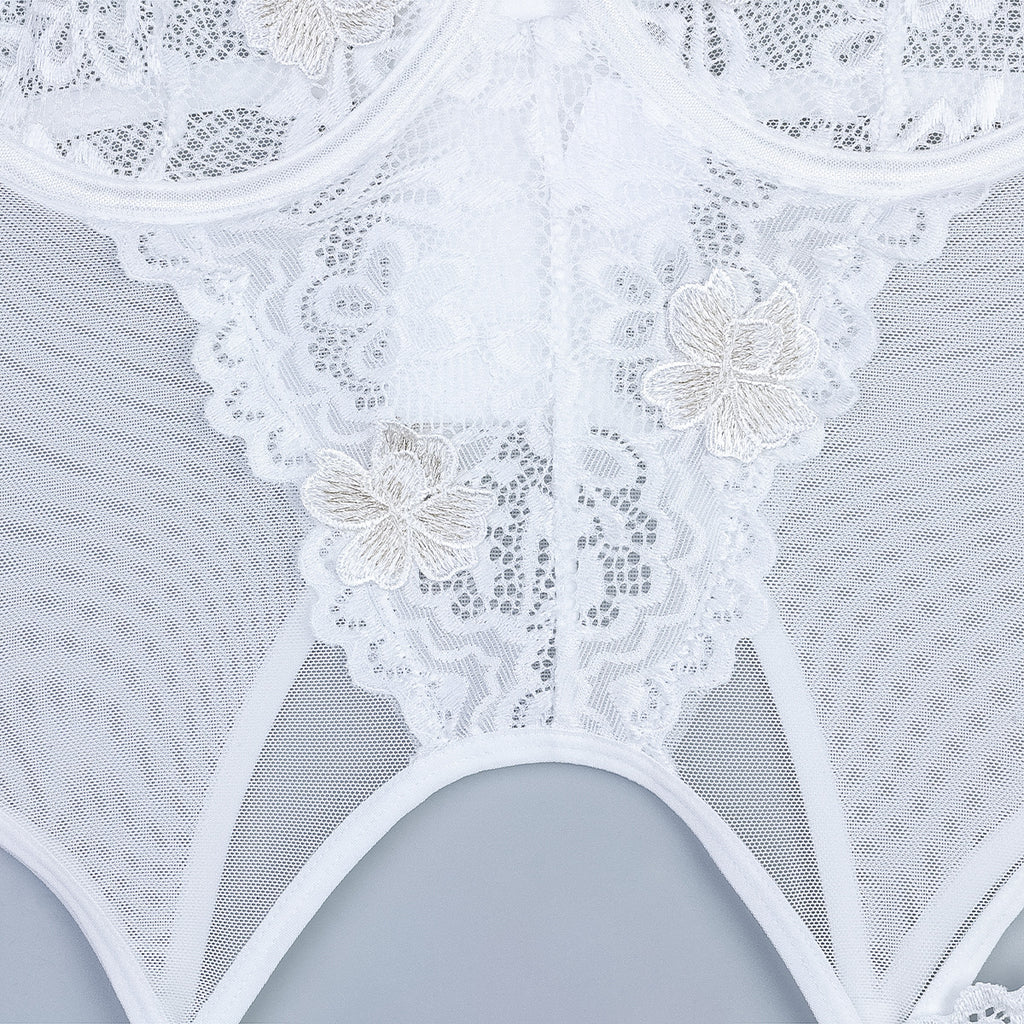 Élise Dentelle Garter Lingerie Set