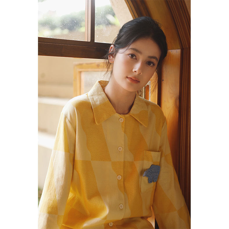 Savanna Gold Cotton Pyjama Set