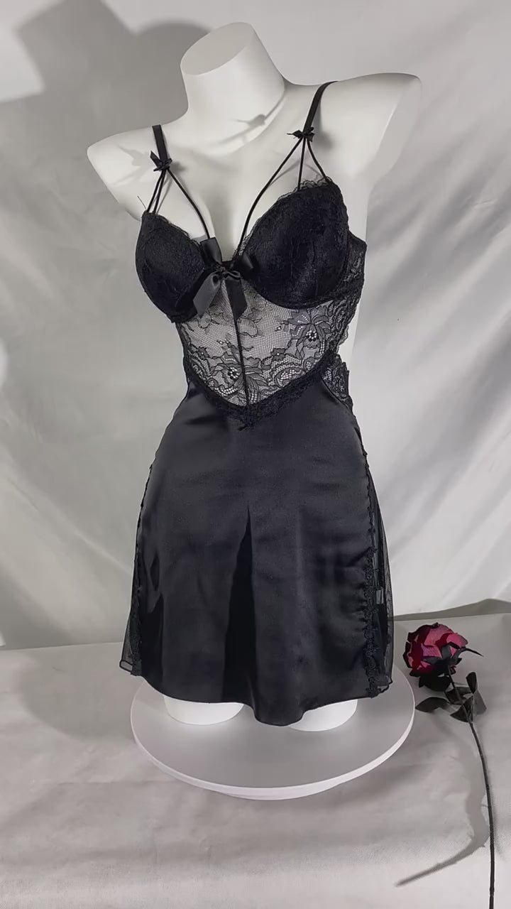 Petite Nuit Satin Nightdress Set